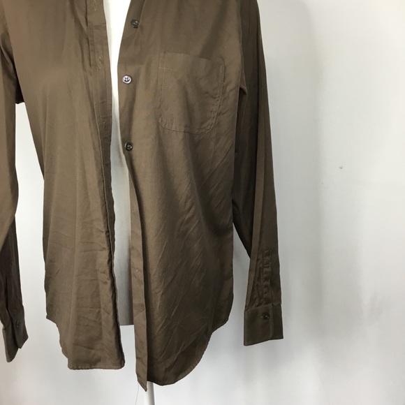 J. Crew brown button down top - Picture 2 of 7